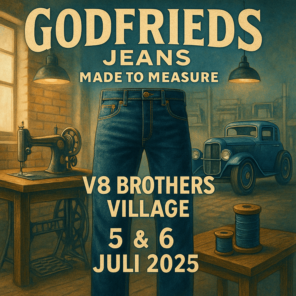 Godfrieds jeans op V8 brothers village 13 affiche