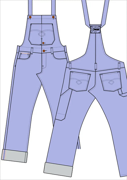 salopette denim Bretelbroek op maat