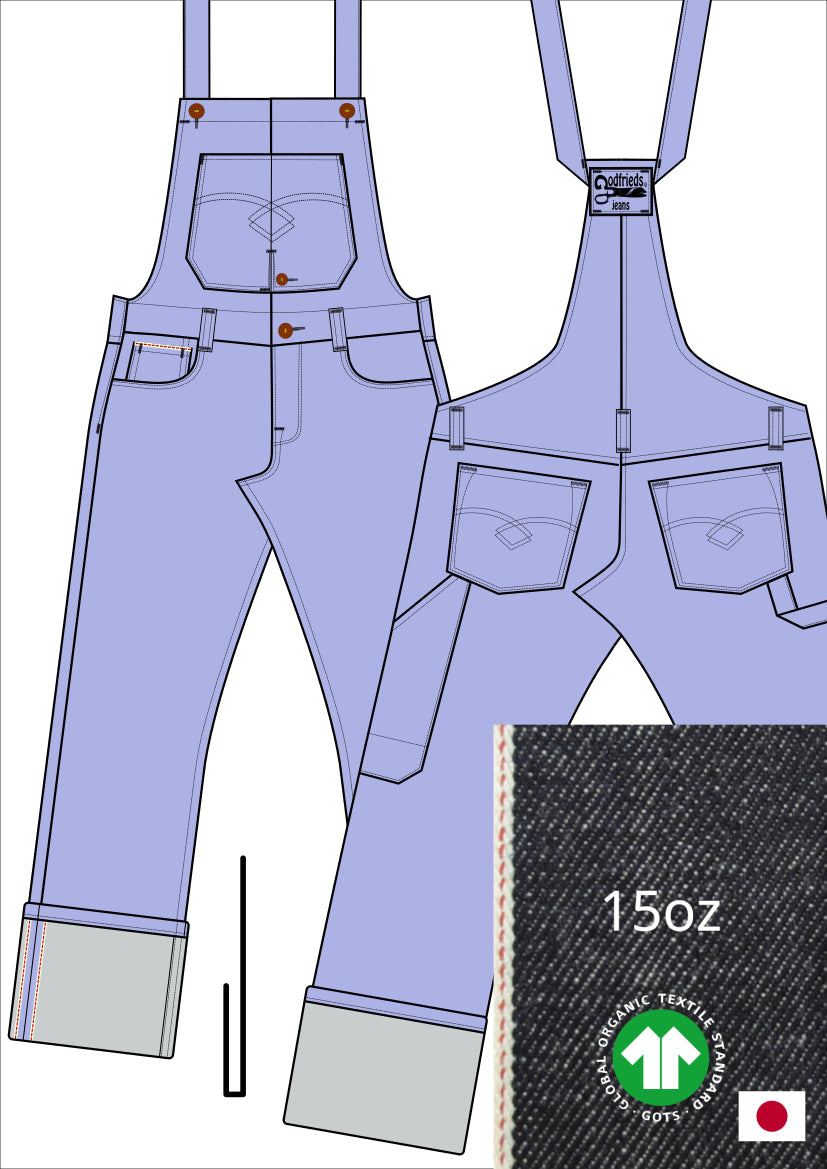 Bretelbroek op maat (MTM) Godfrieds Jeans