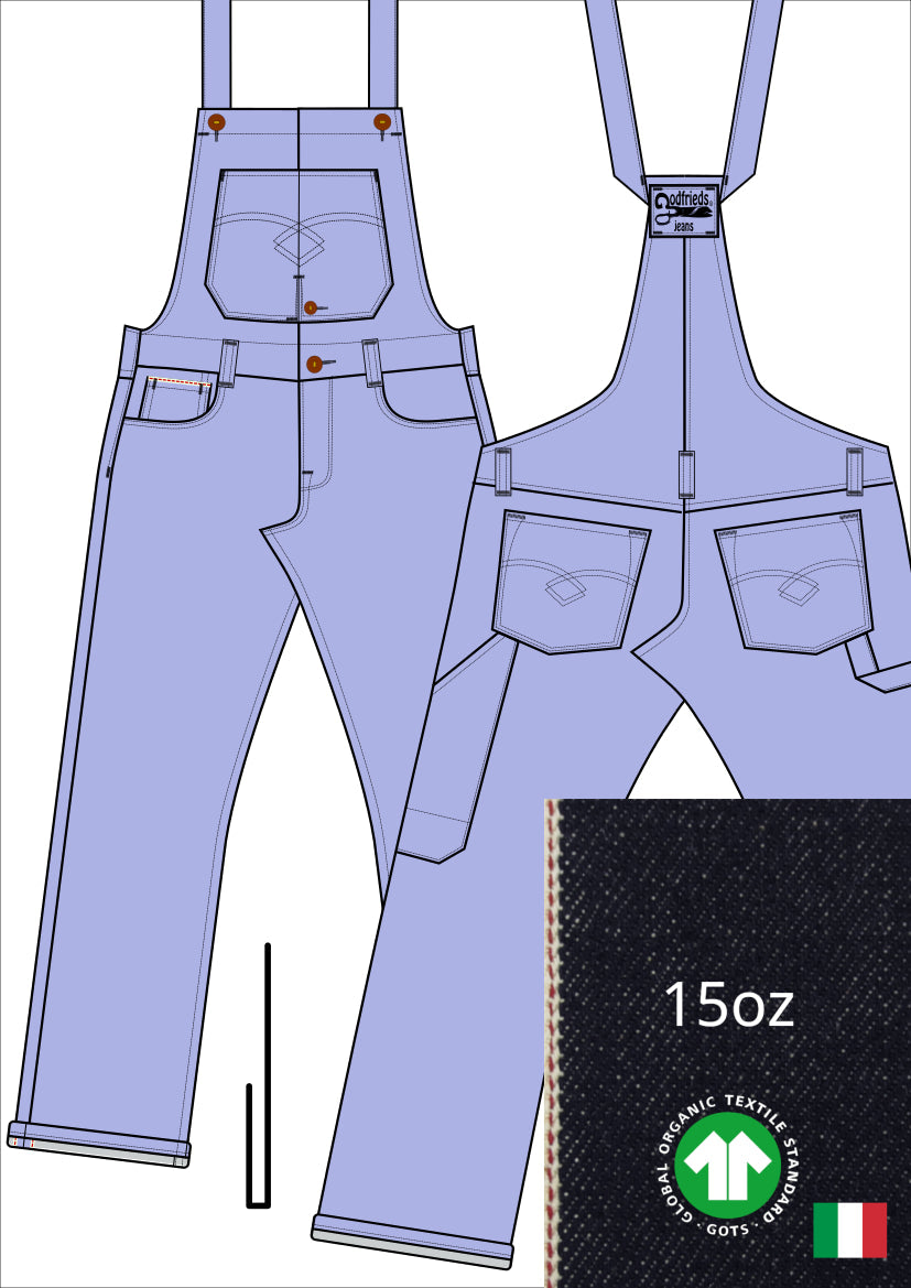 Bretelbroek op maat (MTM) Godfrieds Jeans