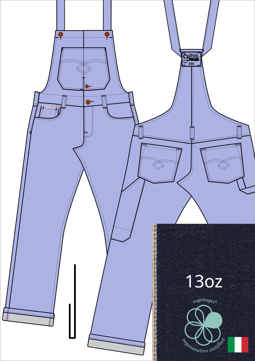 Bretelbroek op maat (MTM) Godfrieds Jeans