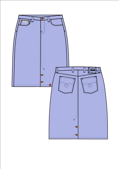 Jeans rok op maat