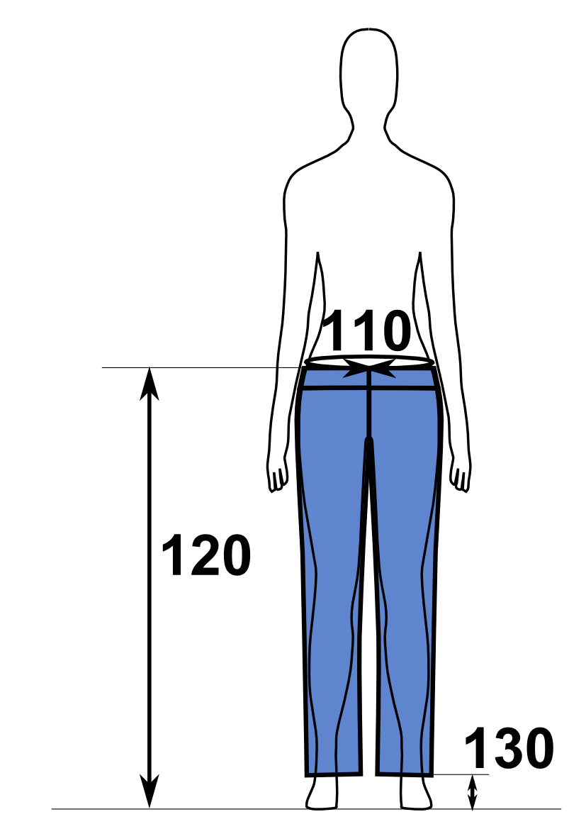 garment measurments Godfrieds jeans