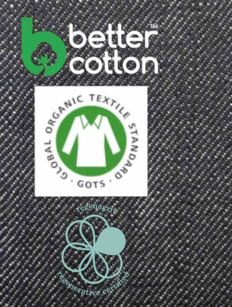 BCI   Gots  Regenagri  organic cotton
