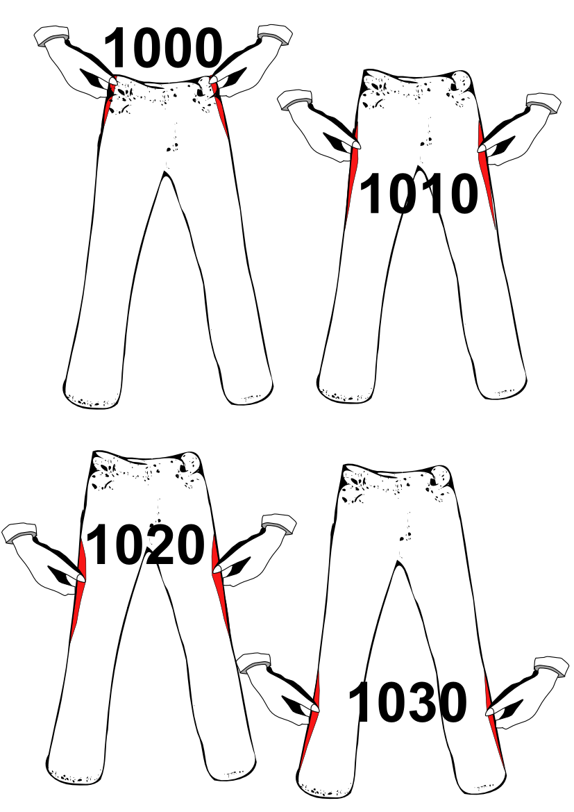 overwijdtes patroon Godfrieds jeans