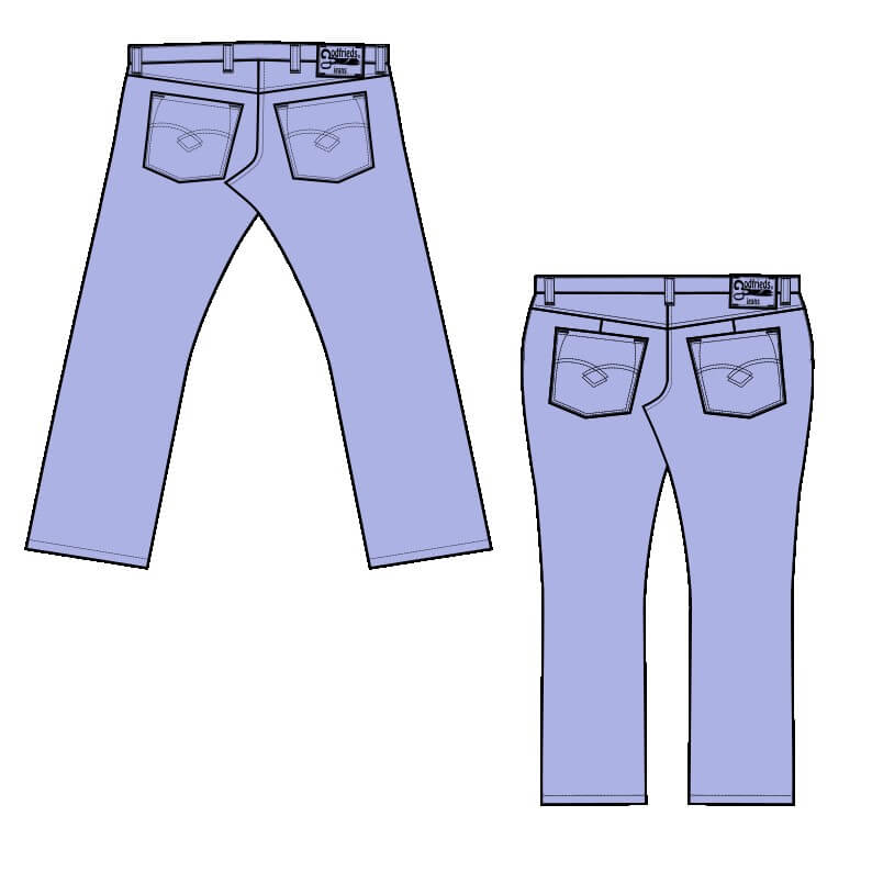 westeren versus passend jeans fitting